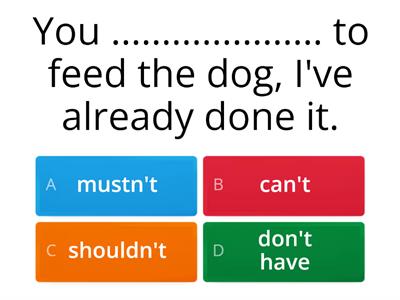 MODAL VERBS PRACTISE