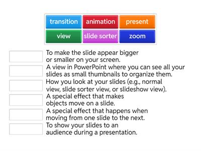 6 - Microsoft PowerPoint/Google Slides - Transitions and Animations