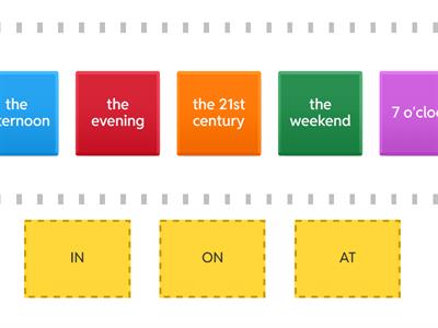  PREPOSITIONS OF TIME (IN/ON/AT)