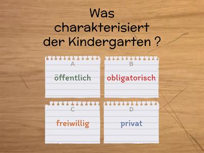 das deutsche Schulsystem
