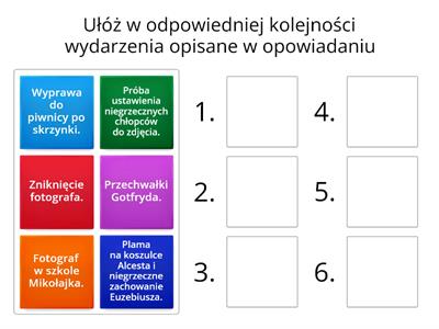 "Mikołajek" - opowiadanie "Najmilsza pamiątka" plan wydarzeń