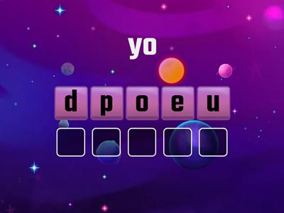 Формы глагола Poder. Анаграмма