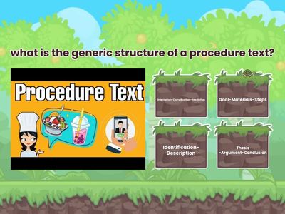 Procedure text