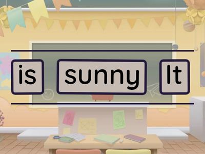 Sentence structure #2 - it is (weather)