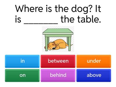 Prepositions of place F.4