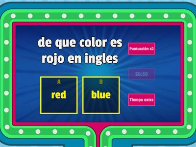 juego para aprender colores en ingles