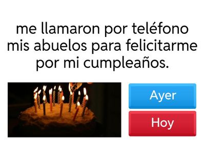 Pretérito Perfecto o Pretérito indefinido, modo indicativo