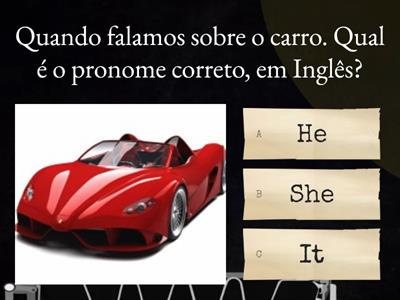 Pronomes Pessoais em Inglês