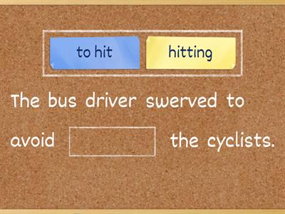 Gerund / infinitive 2