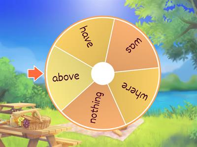 Christian sight word wheel