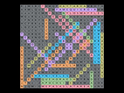 Sopa de letras 3° sec.