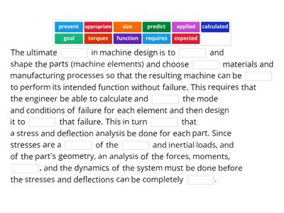 Fill the gaps - Design
