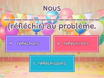 MAE. A2.1. Les verbes du deuxième groupe 