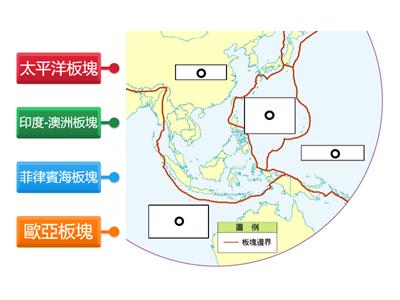 2下地理CH1東南亞板塊分布圖