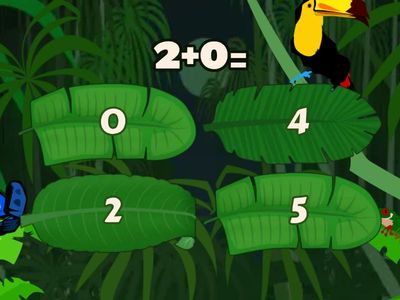 лічба, додавання (0-7)