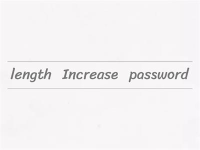 10. Secure passwords