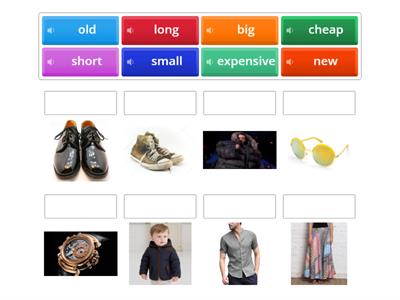 adjectives to describe clothes (audio supported)