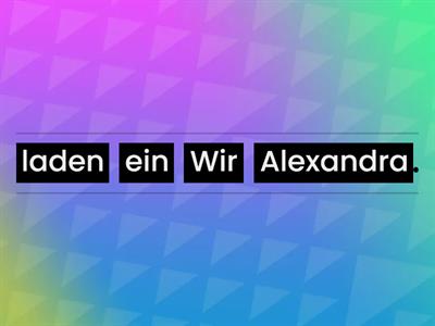 Trennbare Verben - Eine Einladung! (SEXTO GRADO)