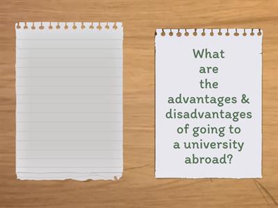 TH2 FE Revision School speaking