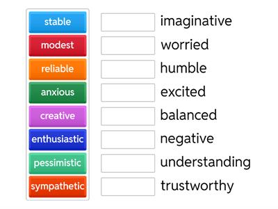 presonality synonyms 
