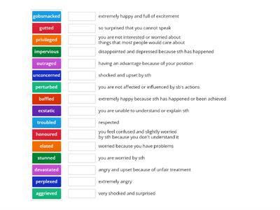 Solutions Advanced Unit 3a Feelings