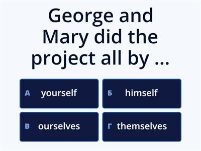 Reflexive pronouns / intermediate 4A (2)