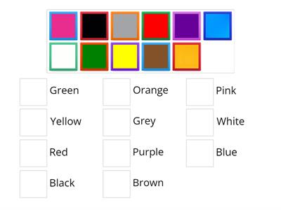 ESOL - Pre Entry -  colours