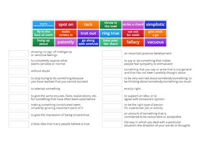 SpeakOut C1-C2 1A vocabulary