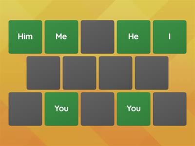 Subject vs Object Pronouns