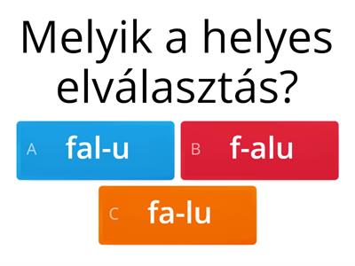 Elválasztás (mgh. között, 1 vagy 2 msh. a mgh. között)