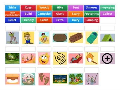 Pete the Cat: Pete Goes Camping VOCABULARY