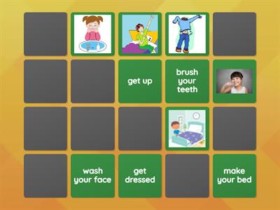 Daily routines (drawings)- Unit 8