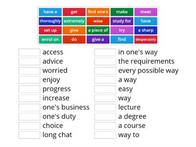 COLLOCATIONS