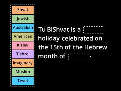 Tu BiShvat : Trees in Israel