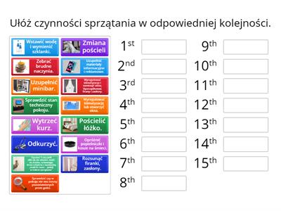 Procedura sprzątania pokoju