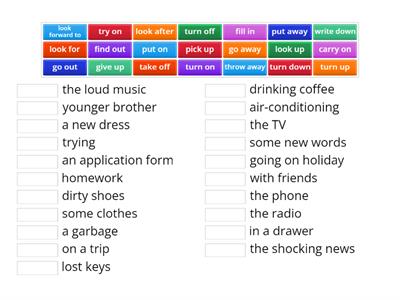 Phrasal verbs