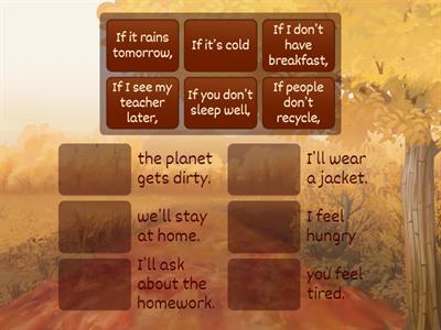 Zero and first conditional