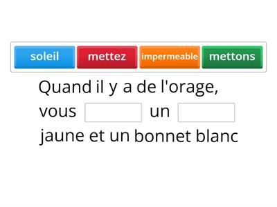 KS3 Weather and clothes