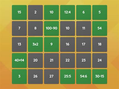 Memory operazioni matematica