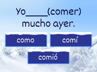 Preterite Regular Verbs 