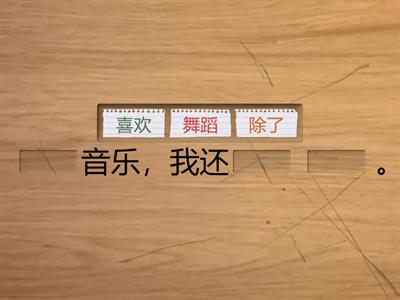 Lesson 9 Hobby Arrange Sentences