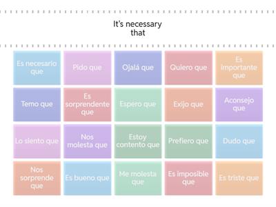 Subjunctive Triggers