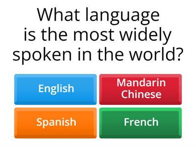 Language Quiz Questions