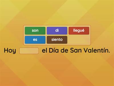 Oraciones Completas "El Día de San Valentín"