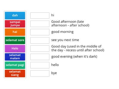 Indonesian greetings