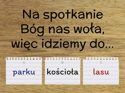 Kościół, klasa 2