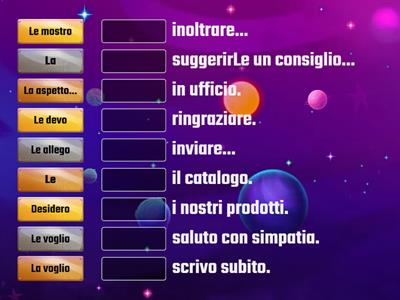 LA O LE - lettera formale?