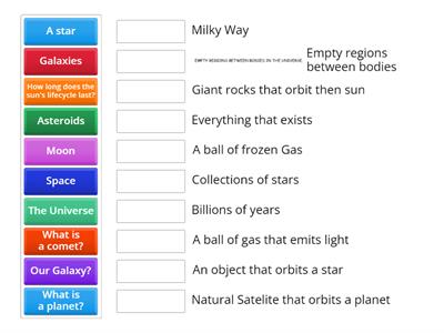 Celestial Bodies JC Science