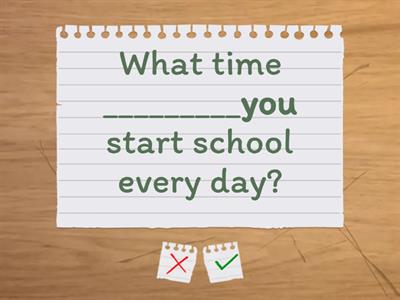 Present simple or present continuous in questions