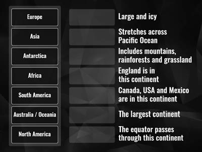 Y1 Continents Match-up
